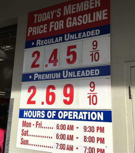 costco florence gas price